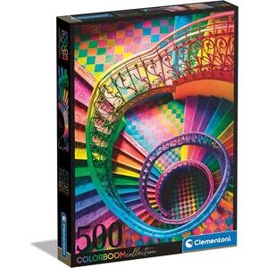 NEW HTF Clementoni Stairs 500pc Jigsaw Puzzle Colorboom Collection - 35132 - 500